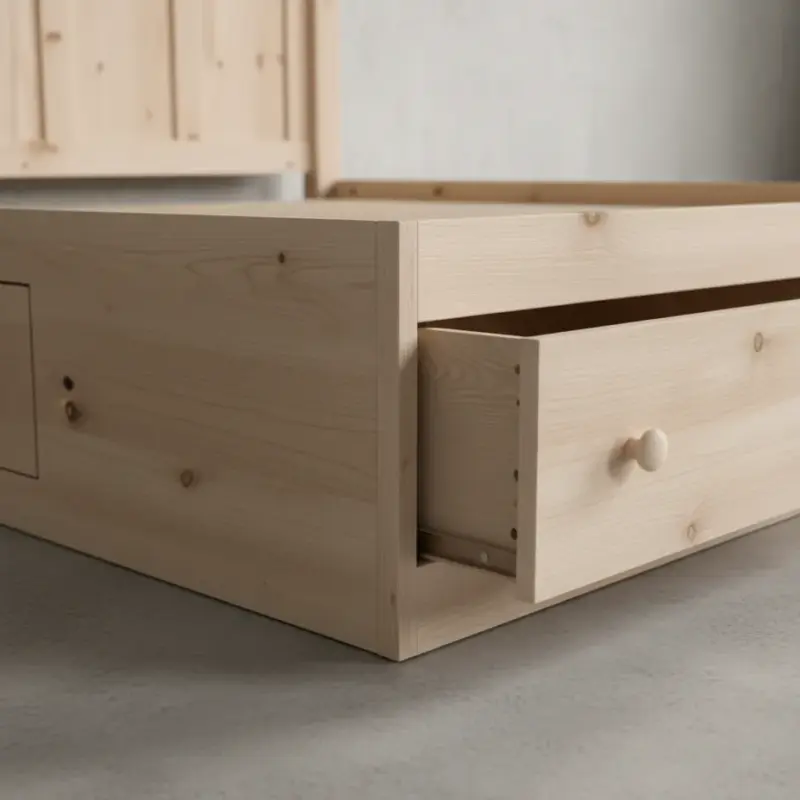 penwood furniture cottage queen size condo bed ctqc medium close up