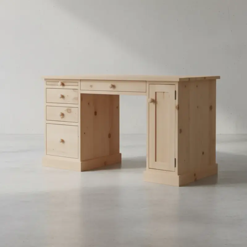 penwood furniture cottage student computer desk ct2453 45 degree angle