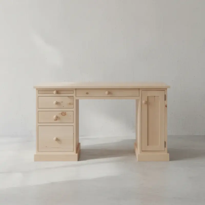 penwood furniture cottage student computer desk ct2453 face on horizontal