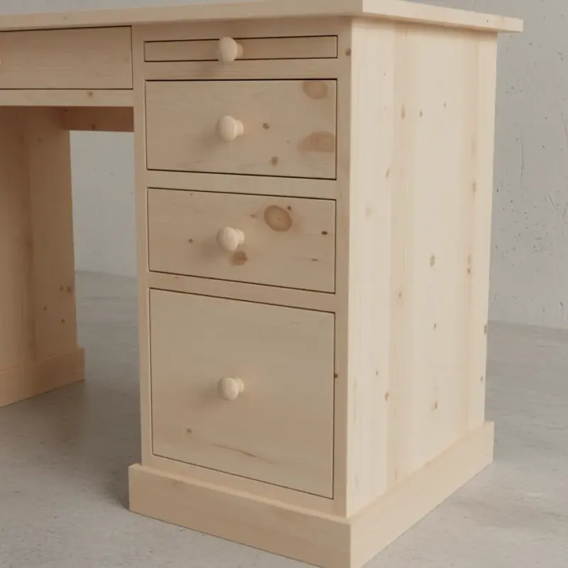 penwood furniture cottage student computer desk ct2453 medium close up