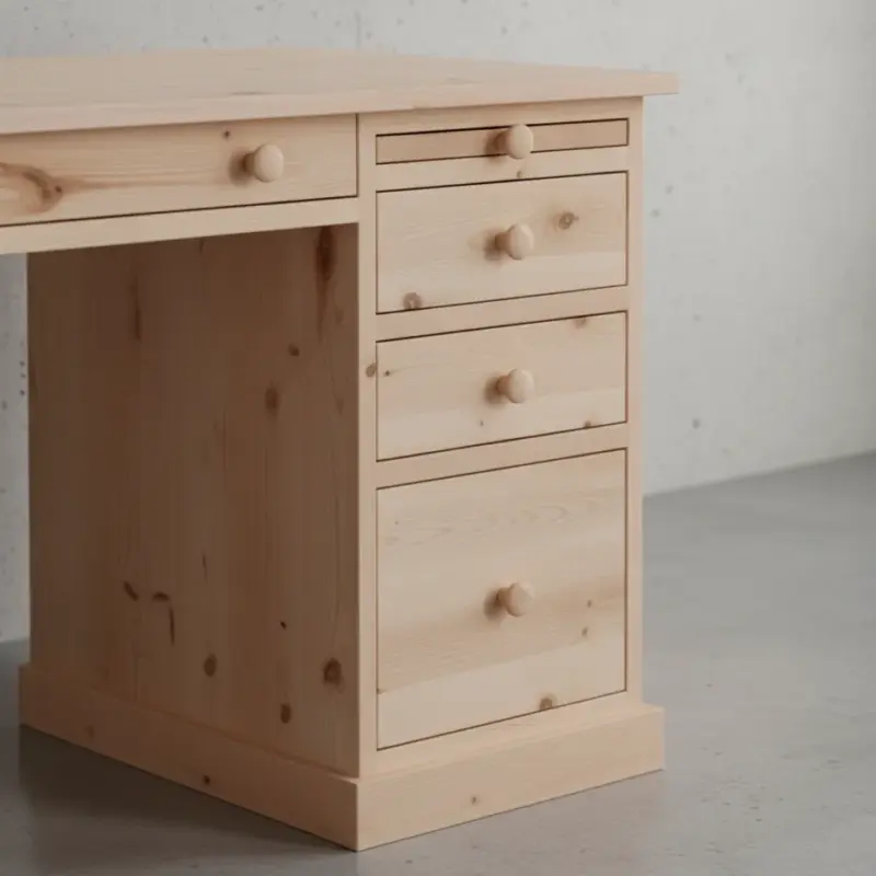 penwood furniture cottage student desk ct2448d medium close up