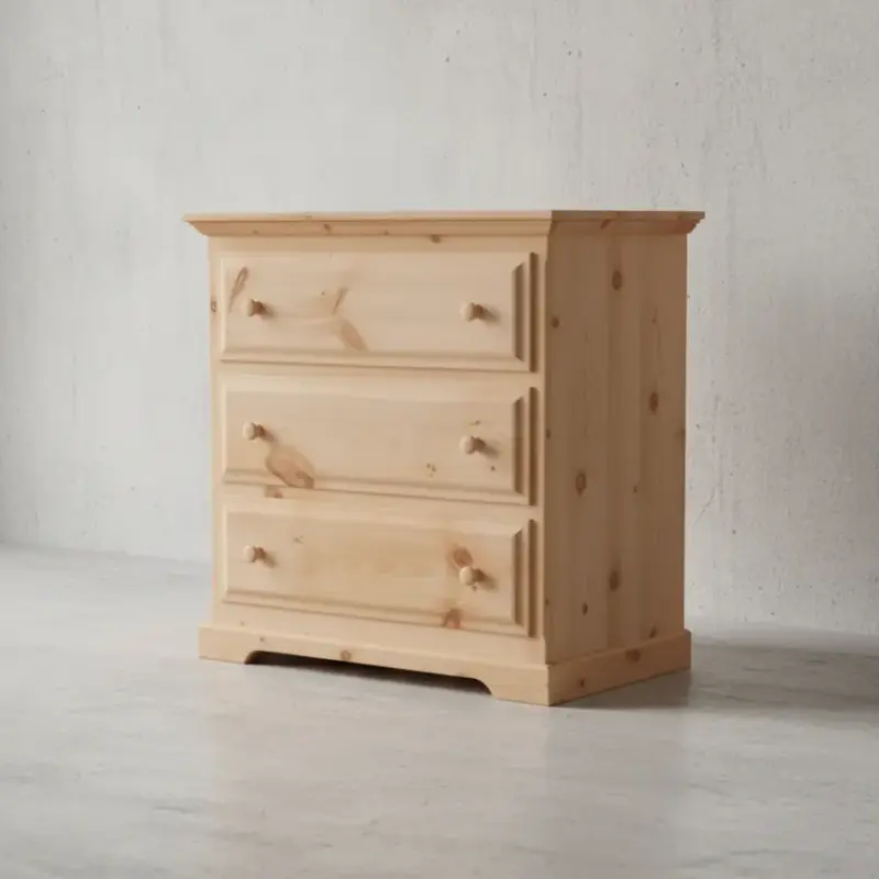 penwood furniture f4 3 drawer chest 45 degree angle