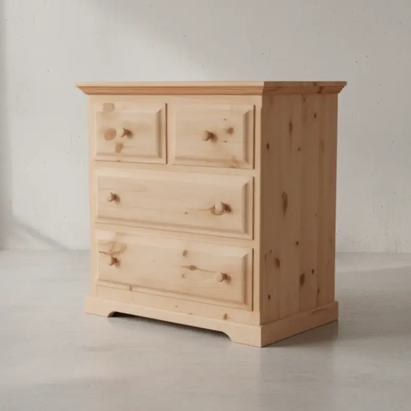 penwood furniture f4 3 drawer split chest 45 degree angle