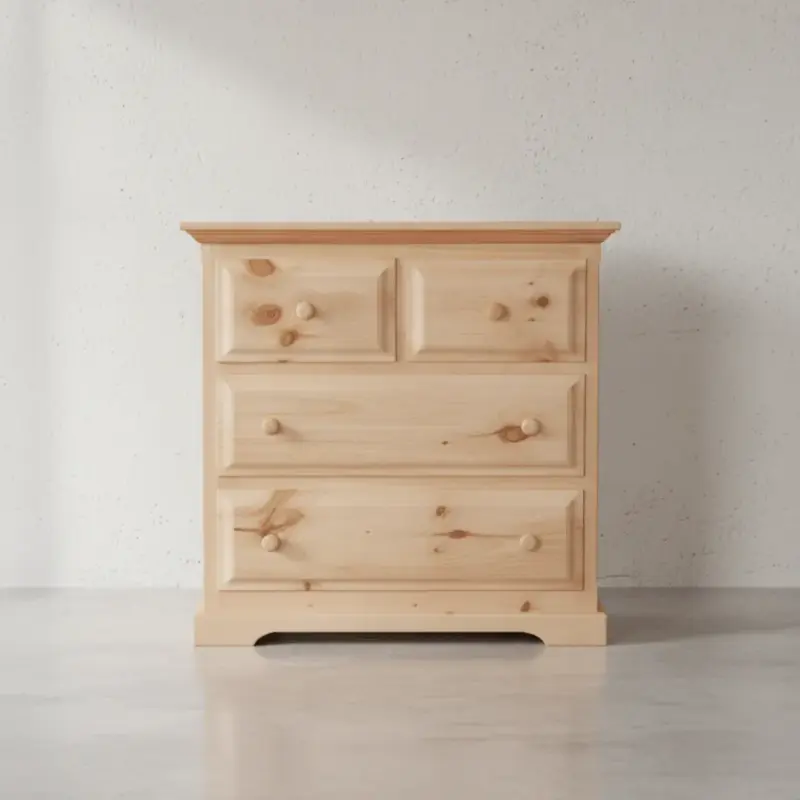 penwood furniture f4 3 drawer split chest face on horizontal