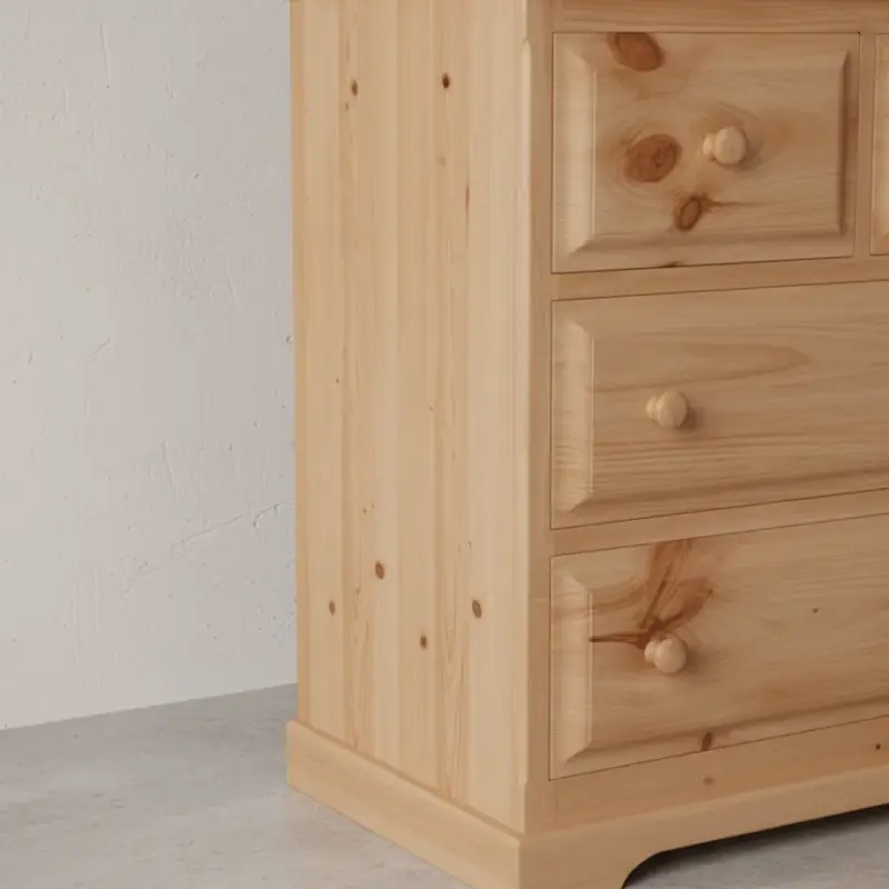 penwood furniture f4 3 drawer split chest medium close up