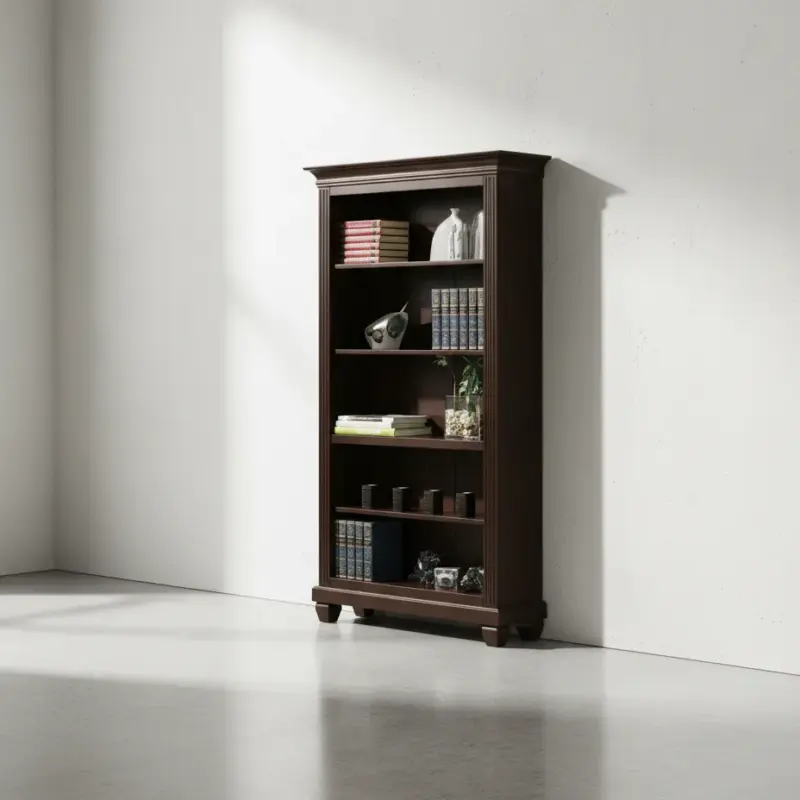 penwood furniture florentino bookcase f80 45 degree angle