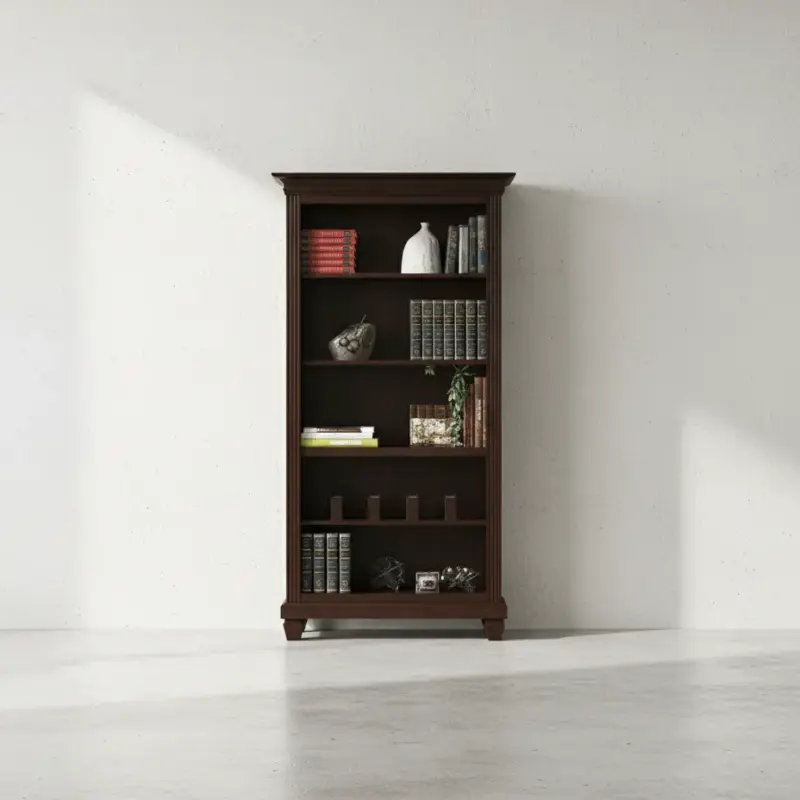 penwood furniture florentino bookcase f80 face on horizontal