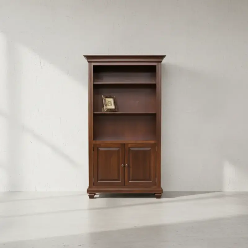 penwood furniture florentino bookcase f80d face on horizontal