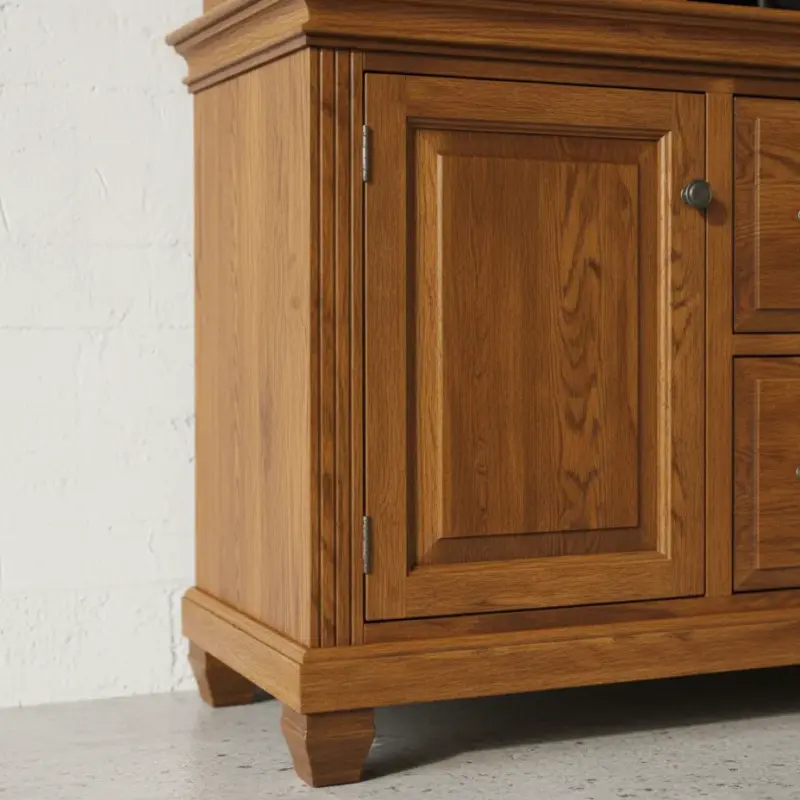 penwood furniture florentino credenza with hutch f2174h medium close up