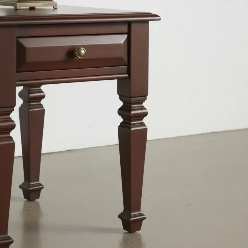 penwood furniture florentino end table medium close up