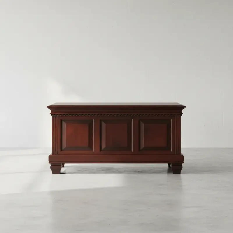 penwood furniture florentino executive desk face on horizontal