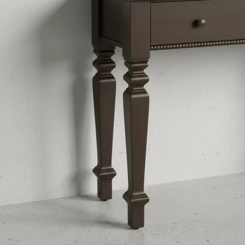 penwood furniture florentino hall table with glass medium close up