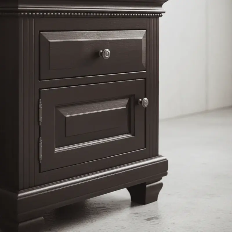 penwood furniture florentino nightstand medium close up