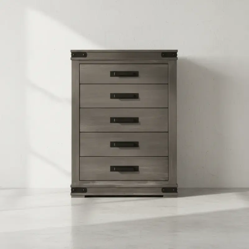 penwood furniture gastown highboy 5 drawers face on horizontal