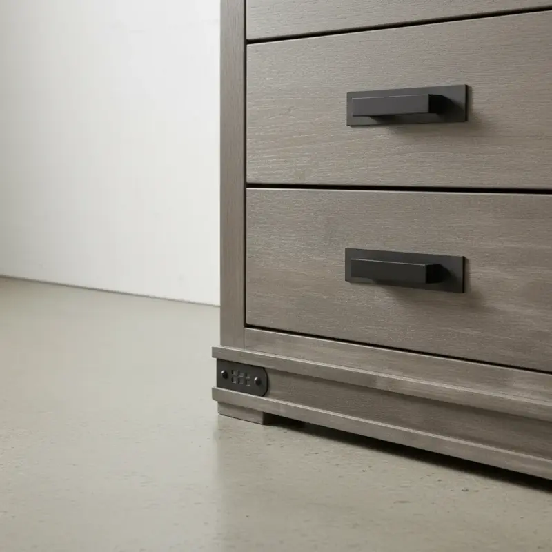 penwood furniture gastown highboy 5 drawers medium close up