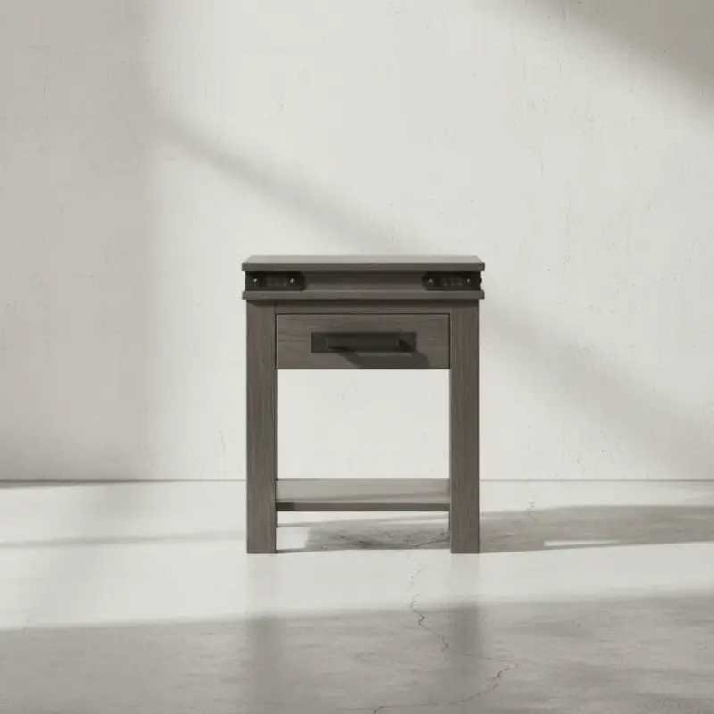 penwood furniture gastown night stand 1 drawer open face on horizontal