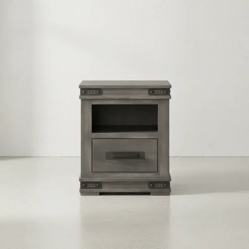 penwood furniture gastown night stand open 1 drawer face on horizontal