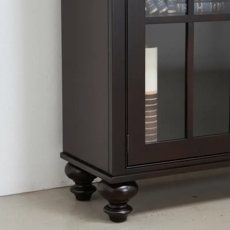 penwood furniture georgetown library cabinet medium close up