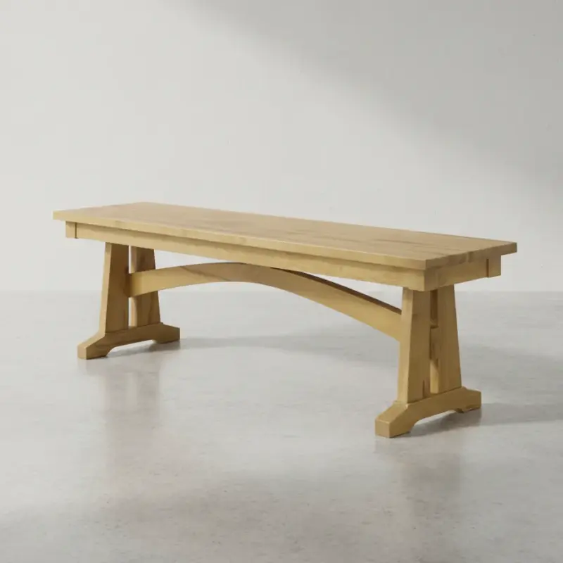 penwood furniture golden gate dining bench 45 degree angle