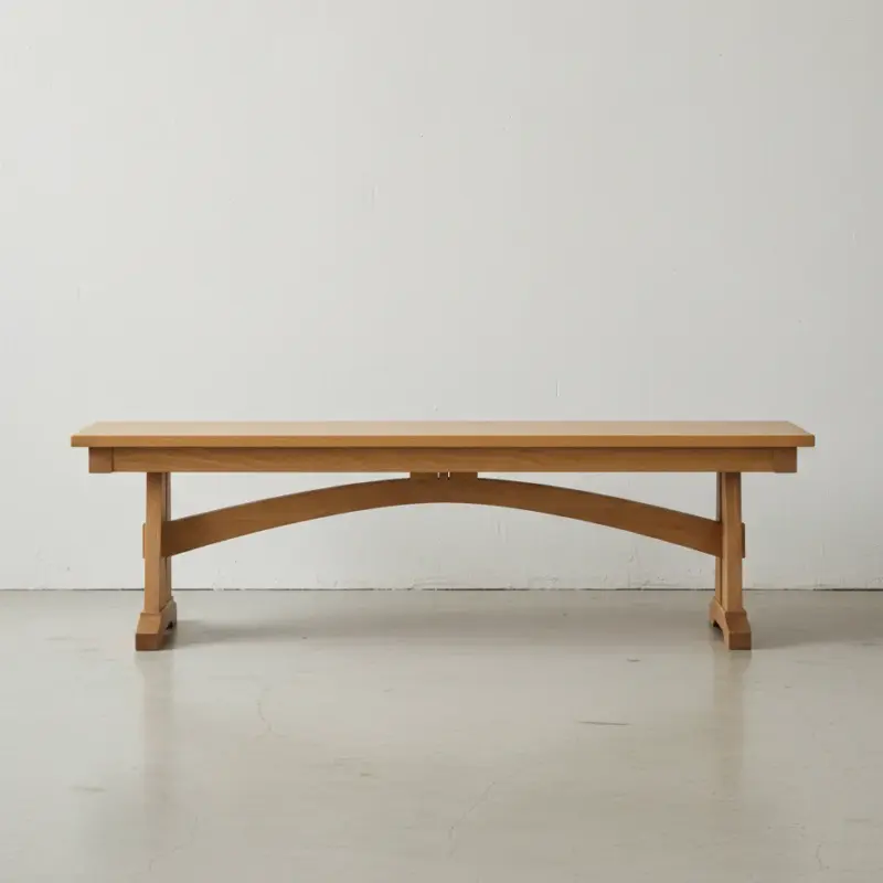 penwood furniture golden gate dining bench face on horizontal