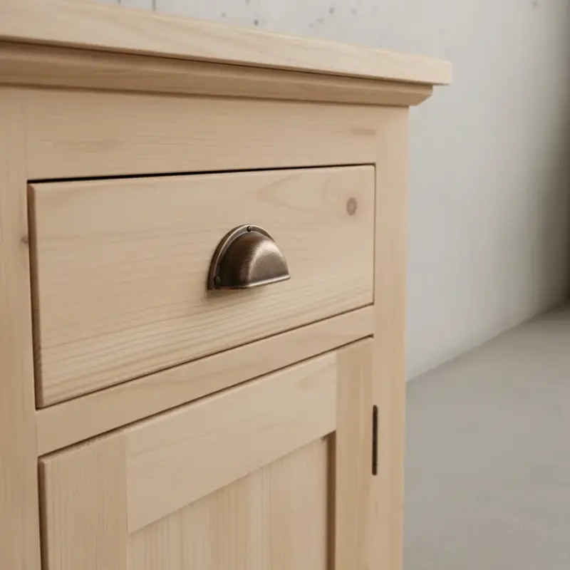 penwood furniture harvest doordrawer nightstand medium close up