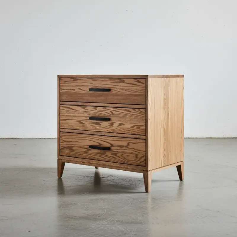 penwood furniture haven 3 drawer night stand 45 degree angle