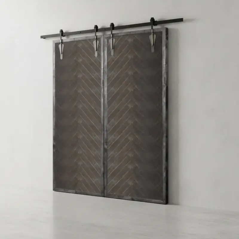penwood furniture herringbone barn door 45 degree angle