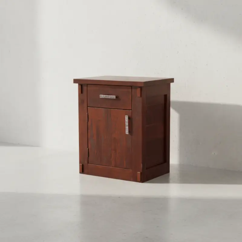 penwood furniture homestead 1 drawer 1 door night stand 45 degree angle