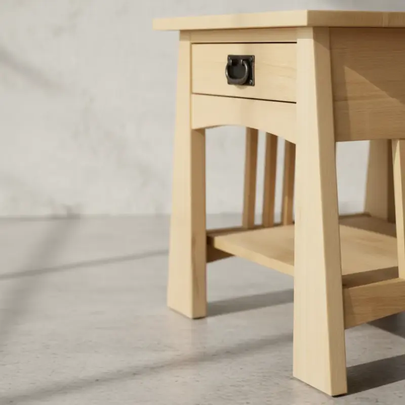 penwood furniture horizon 1 drawer end table k2421 medium close up