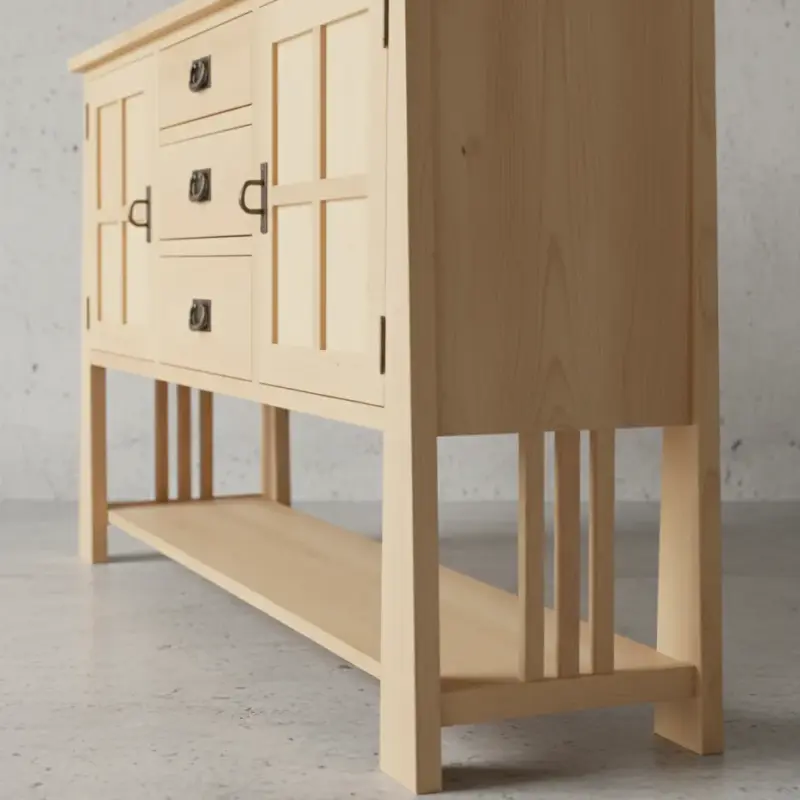 penwood furniture horizon 2 door 3 drawer sideboard k60s medium close up