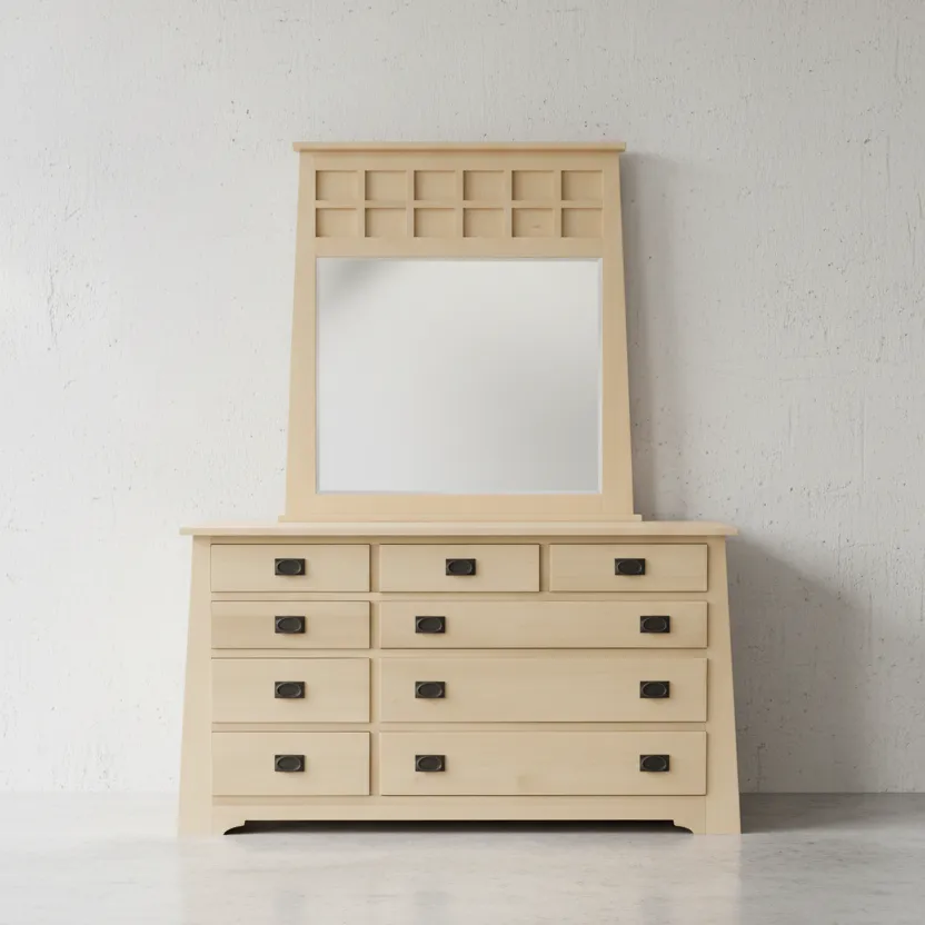 penwood furniture horizon 9 drawer dresser s19 face on horizontal