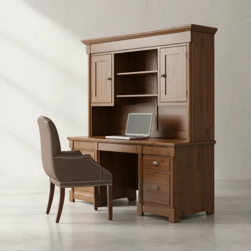 penwood furniture hudson valley computer station 45 degree angle