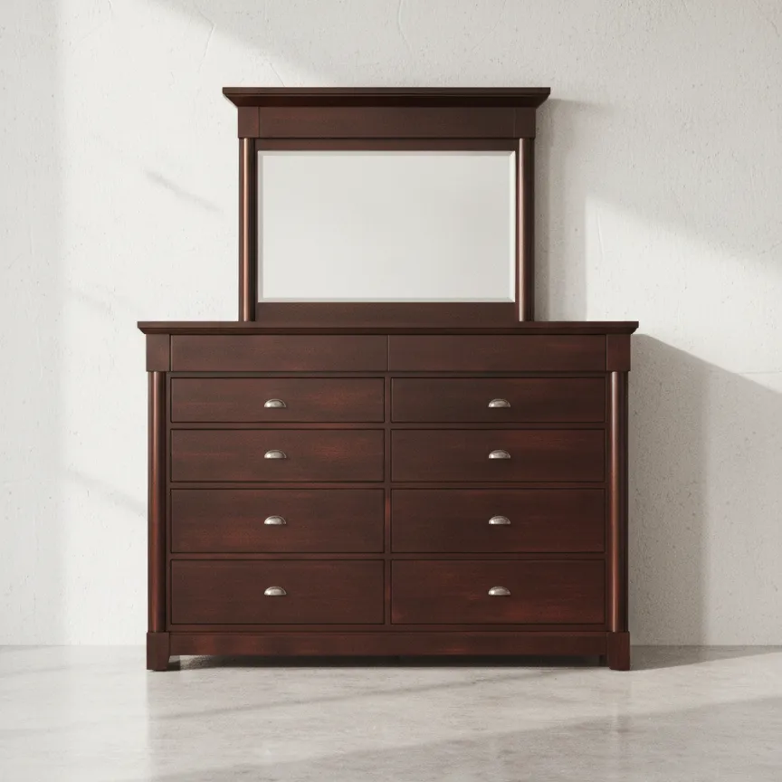 penwood furniture hudson valley dress mirror face on horizontal