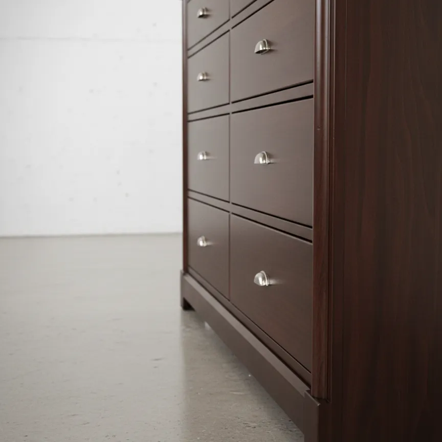 penwood furniture hudson valley dress mirror medium close up