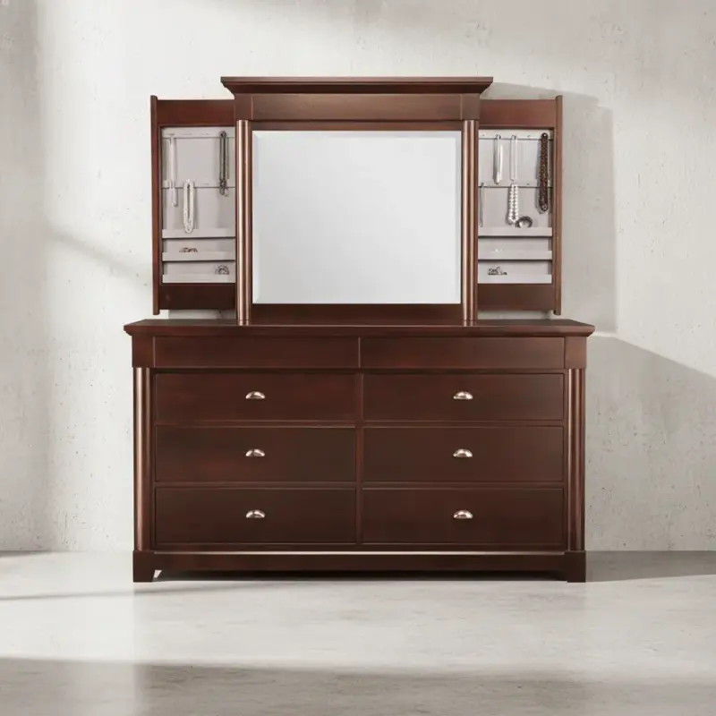 penwood furniture hudson valley dresser jewellery mirror face on horizontal