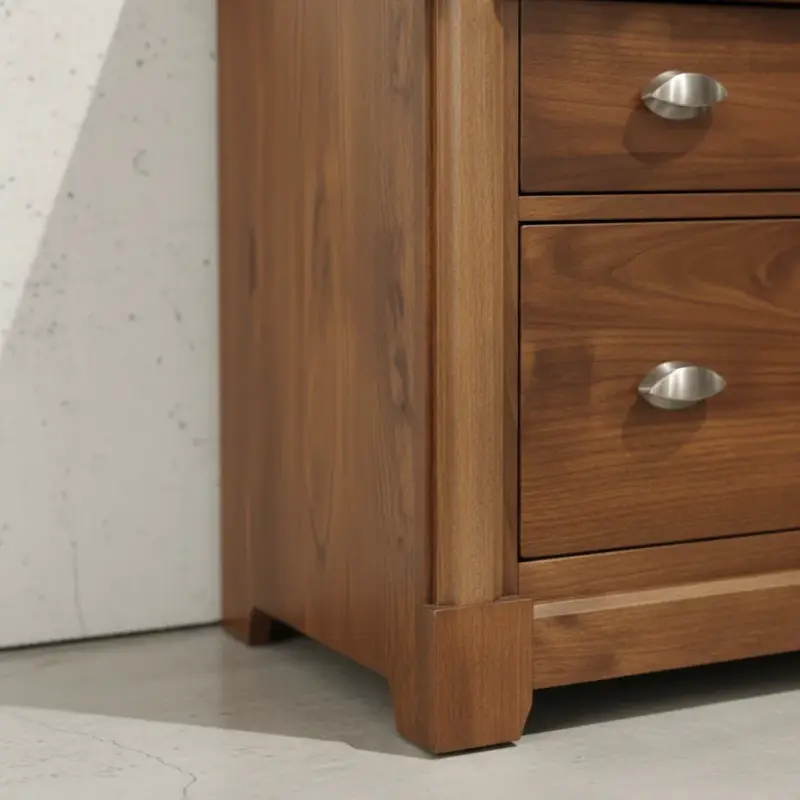 penwood furniture hudson valley file cabinet 2 drawers medium close up