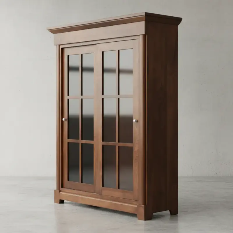 penwood furniture hudson valley library cabinet 45 degree angle