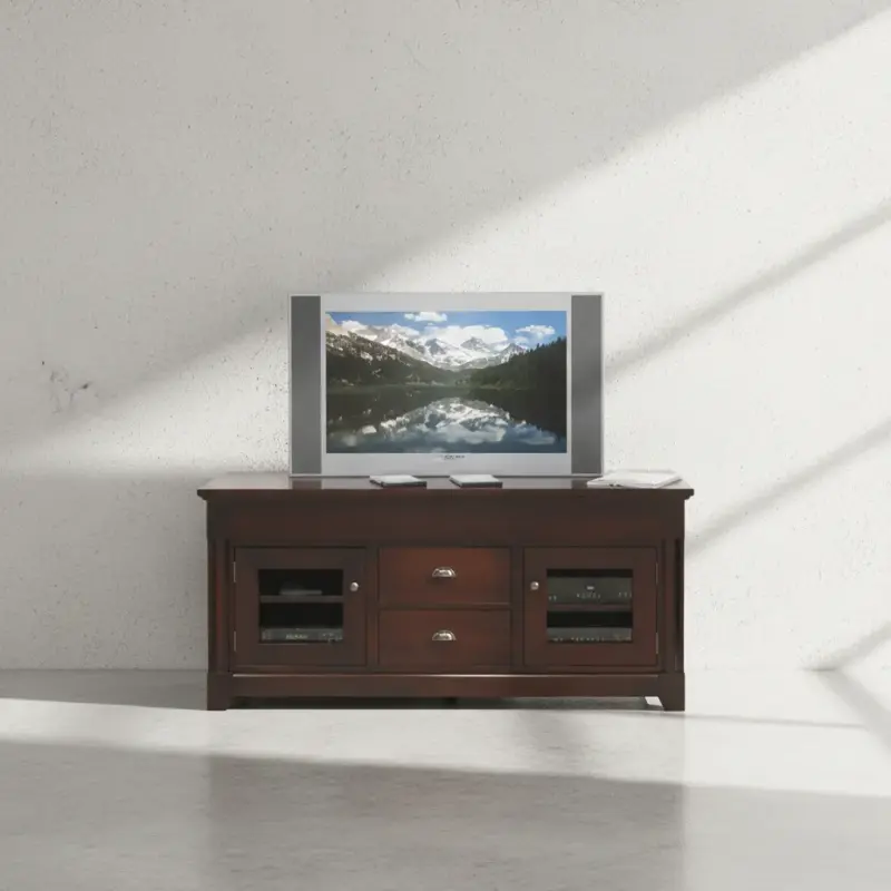 penwood furniture hudson valley media stand hvhd60 face on horizontal