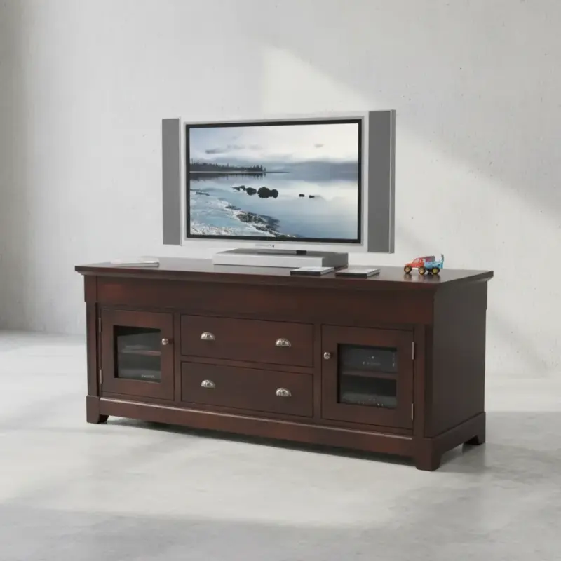 penwood furniture hudson valley media stand hvhd74 45 degree angle
