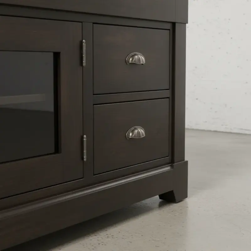 penwood furniture hudson valley media stand hvhd84 medium close up