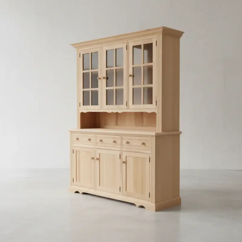 penwood furniture hutch buffets 3 door hutch buffet ng1963 45 degree angle