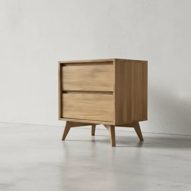 penwood furniture hygge 2 drawer nightstand 45 degree angle