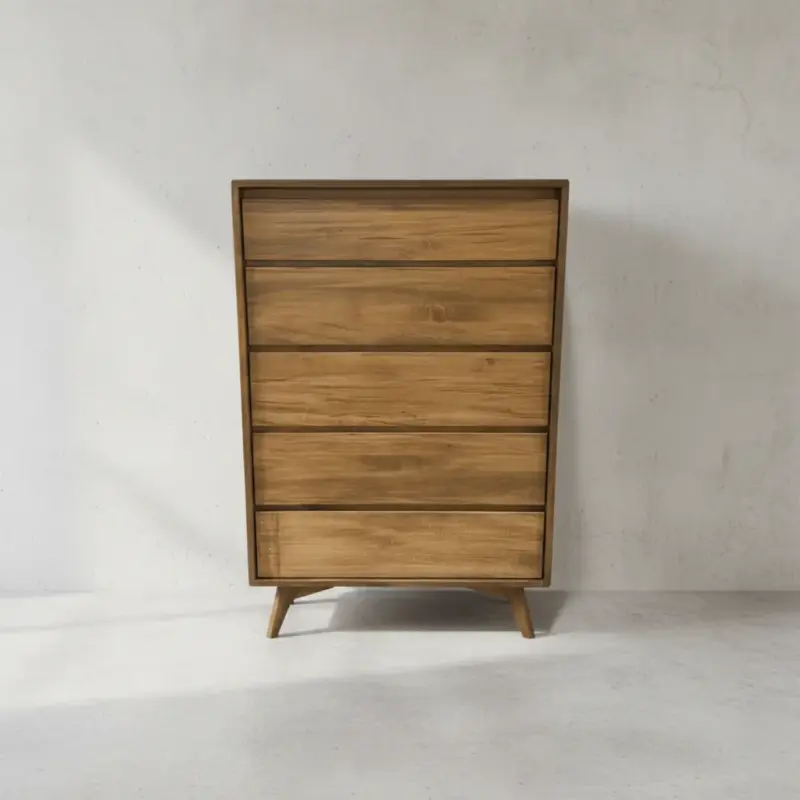 penwood furniture hygge 5 drawer tall dresser face on horizontal