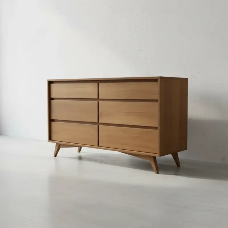 penwood furniture hygge 6 drawer dresser 45 degree angle