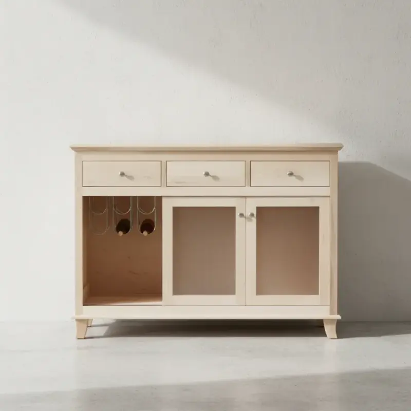 penwood furniture jordan sideboard with sliding doors xj59s face on horizontal
