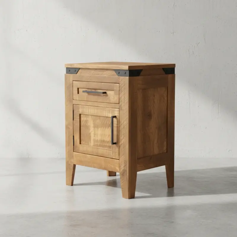 penwood furniture kenora 1 door 1 drawer night 45 degree angle