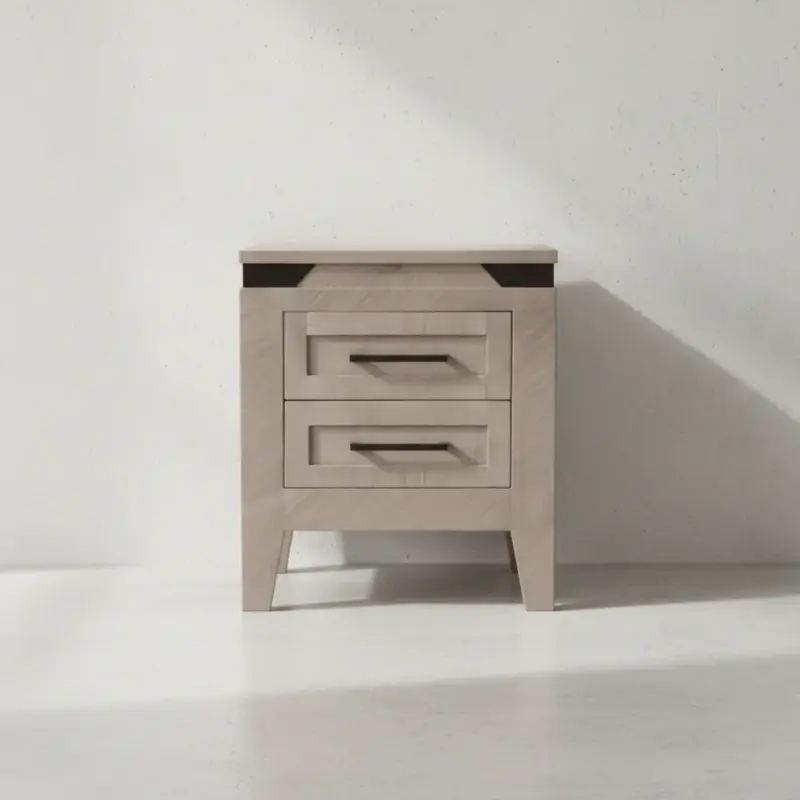 penwood furniture kenora 2 drawer night stand face on horizontal