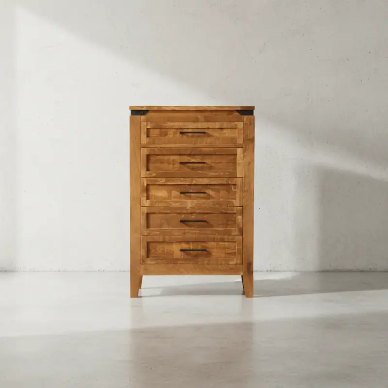 penwood furniture kenora 5 drawer high boy face on horizontal