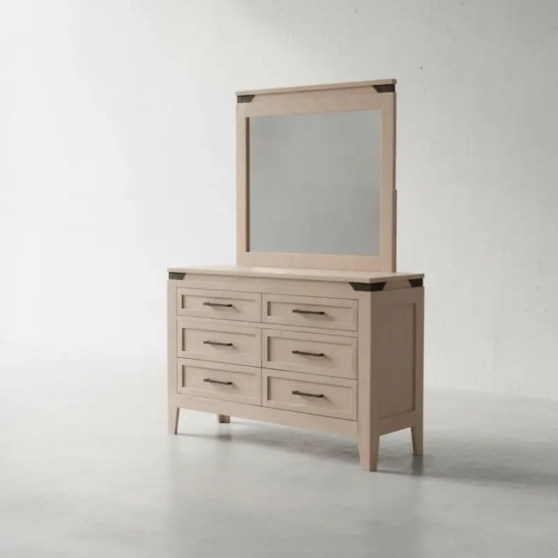 penwood furniture kenora 6 drawer dresser 45 degree angle