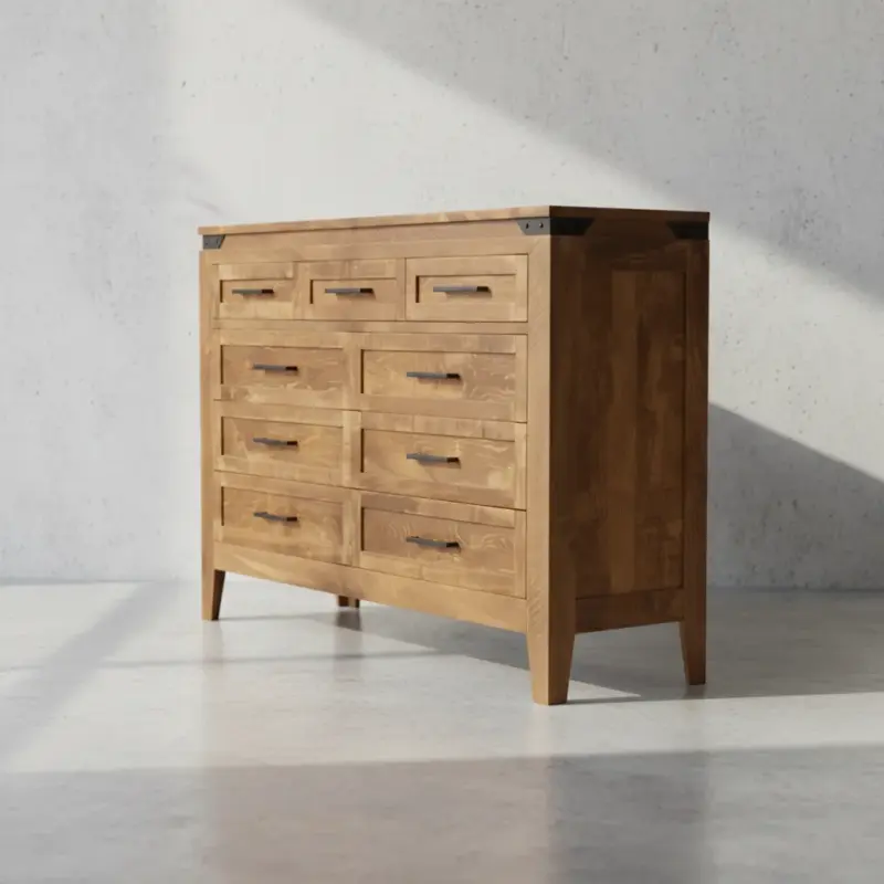 penwood furniture kenora 9 drawer dresser 45 degree angle